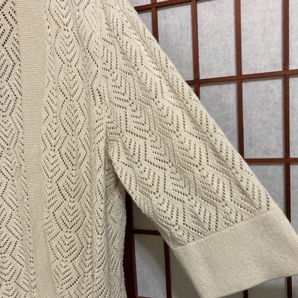 👡 CJ Banks Plus 👡 Size Open Front Sweater - Picture 9 of 9